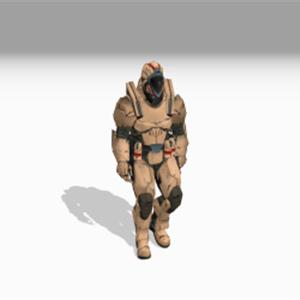 Three.js WebGL - 骨骼动画混合示例