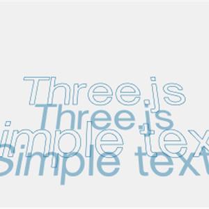 Three.js WebGL - 从JSON字体文件创建三维文本