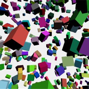 three.js webgl - 交互立方体