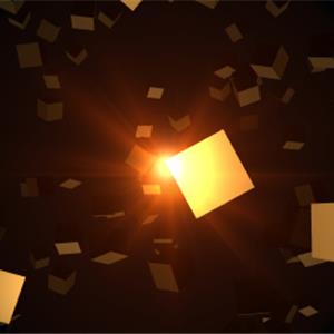 three.js webgl - 镜头光晕示例