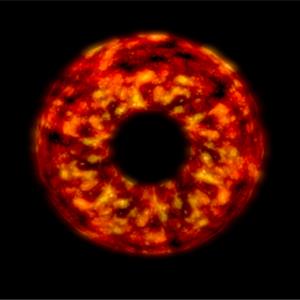 Three.js WebGL 着色器材质演示 - 熔岩效果