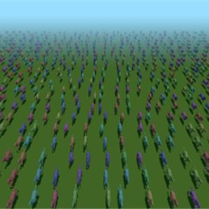 Three.js WebGPU技术演示 - 实例化变形目标动画