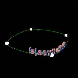 Three.js WebGPU示例 - 曲线修改器