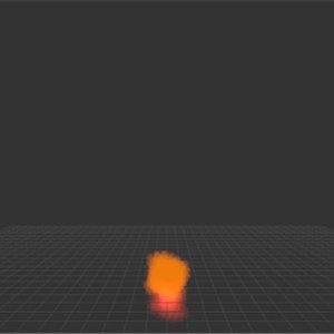 Three.js WebGPU - 火焰与烟雾粒子特效演示